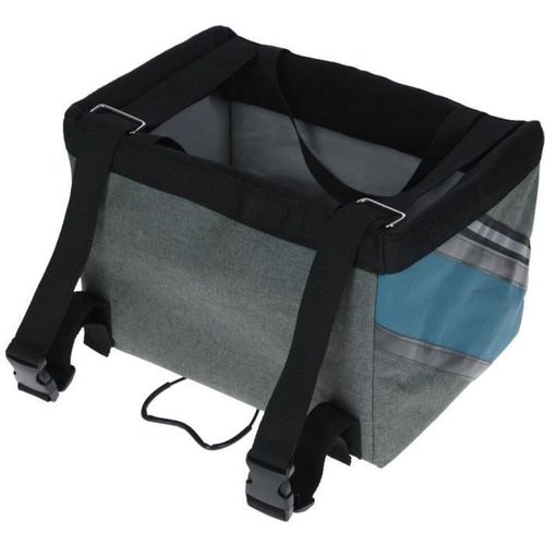 Sac à Vélo Pour Chien Ou Chat- - Vacation - Gris/bleu - 38x29x25 Cm