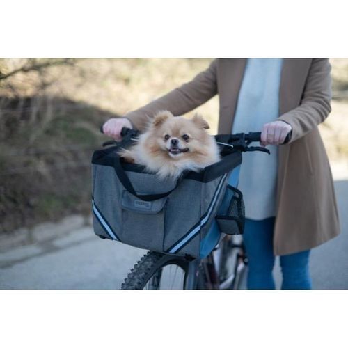 Sac à Vélo Pour Chien Ou Chat- - Vacation - Gris/bleu - 38x29x25 Cm