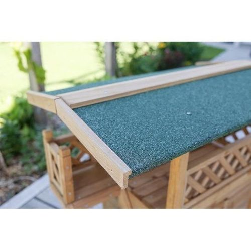 Maisonnette Pour Chat - Kerbl - Lodge - Bois - Marron / Vert - 77 X 50 X 73 Cm