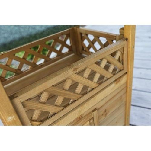 Maisonnette Pour Chat - Kerbl - Lodge - Bois - Marron / Vert - 77 X 50 X 73 Cm