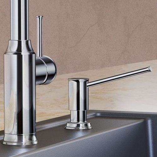 Distributeur De Savon Xxl Blanco Livia Chromé