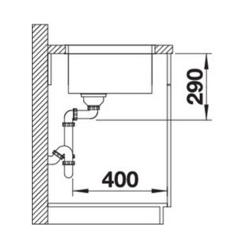 Evier à Encastrer 45cm Inox - 522963