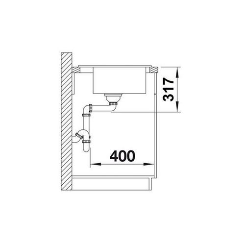 Evier à Encastrer 100cm Silgranit Jasmin - 524171