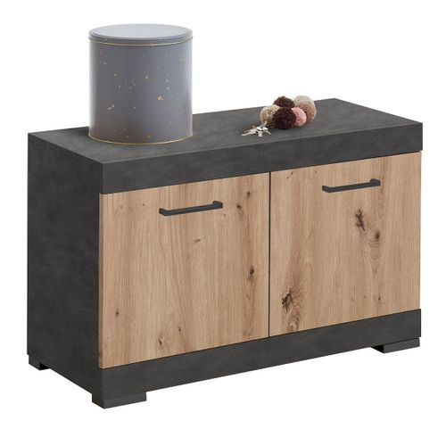 Range-chaussures "cazeg" 80cm Chêne