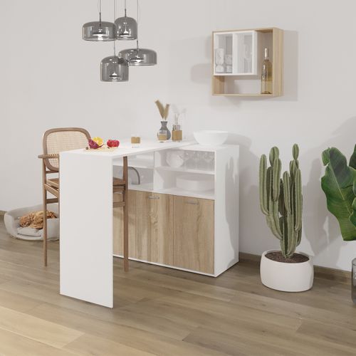Buffet Multifonctionnel Et Table De Bar - L124 Cm