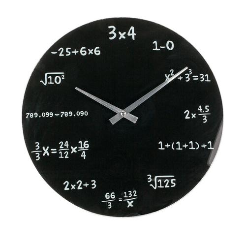 Horloge En Verre Formules Mathématique