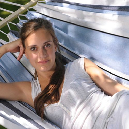 Hamac à Baguettes En Tissu Elltex Samba Marine