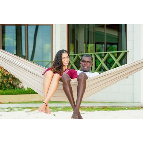 Hamac Artisanal Brésilien Avec Sac De Rangement Sable