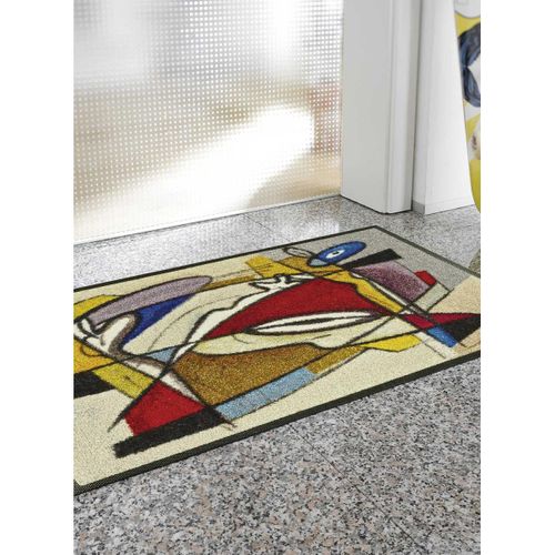 Paillasson 50x75 Tissé Motif Abstrait Steady Multicolore