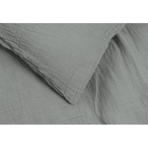 Linge De Lit En Mousseline Pour Lits Bébé, Gris, à 2 Éléments