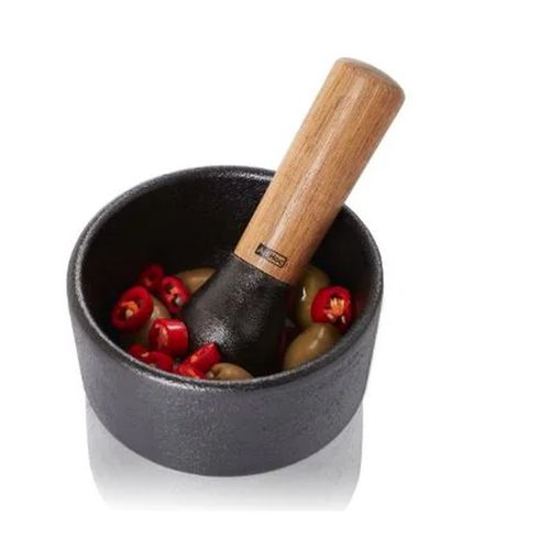 Mortier + Pilon En Bois D'acacia - Mo15