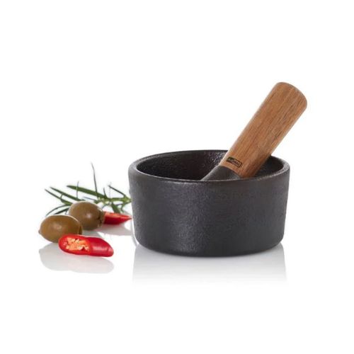 Mortier + Pilon En Bois D'acacia - Mo15