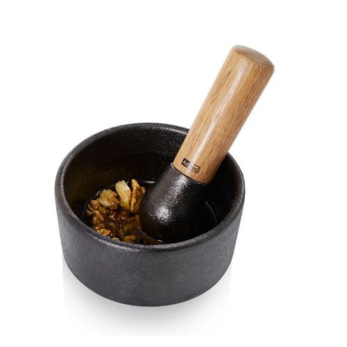 Mortier + Pilon En Bois D'acacia - Mo15