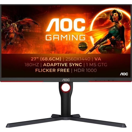 Écran PC - Q27g3xmn - 27 Qhd - Miniled - 180hz - 1ms - Noir