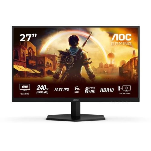 Ecran PC Gamer - 27'' - Qhd - 240hz - Fast Ips - 0,3ms - Q27g42ze