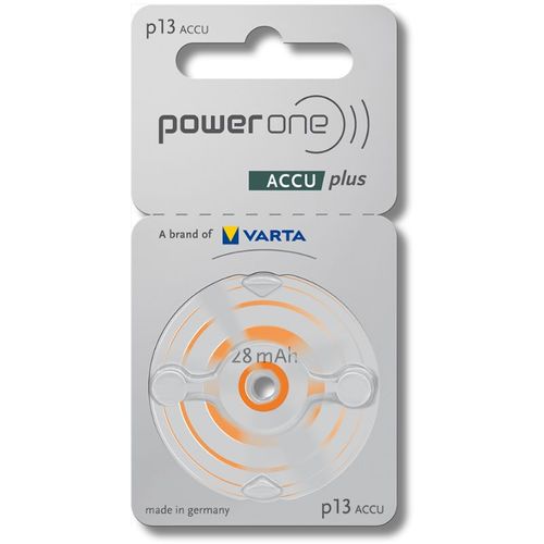 Accus Rechargeables Powerone 13 Pour Aide Auditive