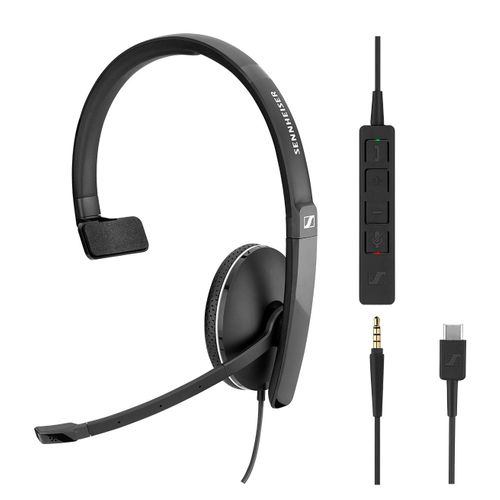 Casque Micro Filaire Sc 135 Usb-c Noir