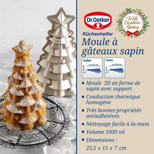 Moule à Gâteaux Original En Forme De Sapin De Noël 17 X 7,5 Cm Christmas