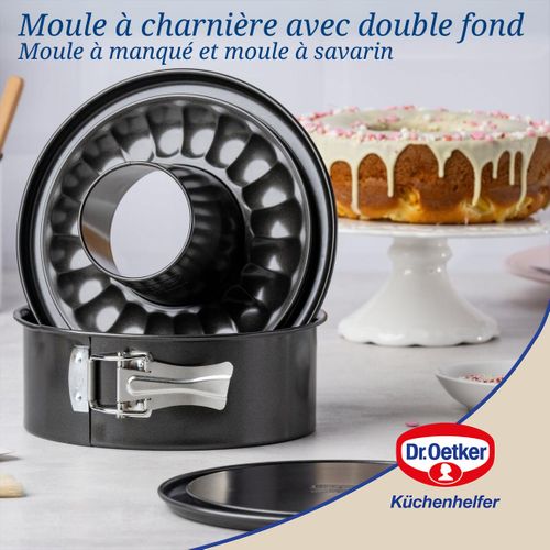 Moule à Manqué à Charnière Avec Fond à Savarin 20 Cm Dr Oetker Back Freude