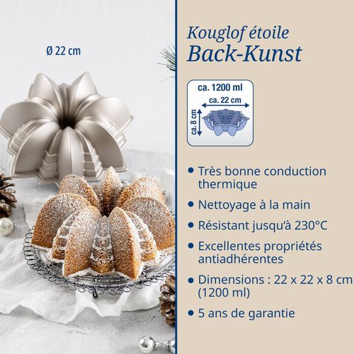 Moule à Gâteaux Étoile White Christmas