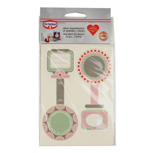 Lot De 16 Étiquettes Pot De Confiture Dr Oetker Confiture