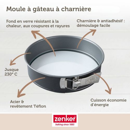 Moule à Manqué à Charnière Fond En Verre 26 Cm Energy
