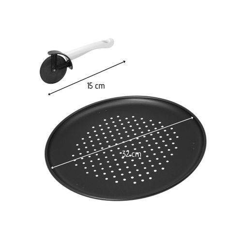 Set De 2 Plaques à Pizza 32 Cm Et Une Roulette à Pizza Special Countries