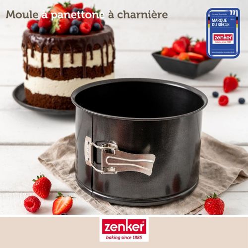 Moule à Panettone à Charnière 18 Cm Black Metallic