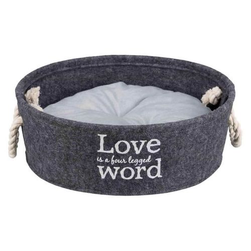 Lit Lian - Ø37cm - Gris - Pour Chien