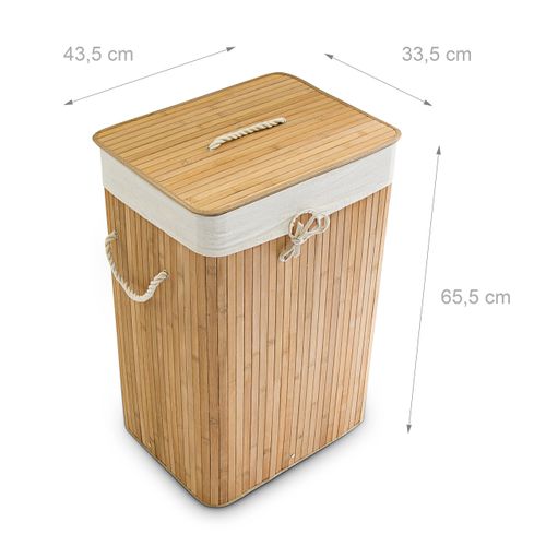 Panier à Linge Bambou Rectangle