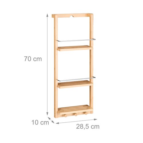 Étagère De Salle De Bain En Bambou