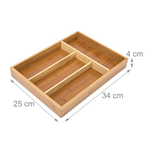 Range-couverts Bambou Bac à Ustensile