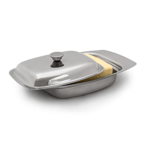 Beurrier Acier Inoxydable Argent
