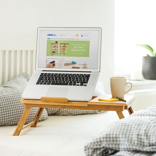 Table Pliante Ordinateur Portable Bambou