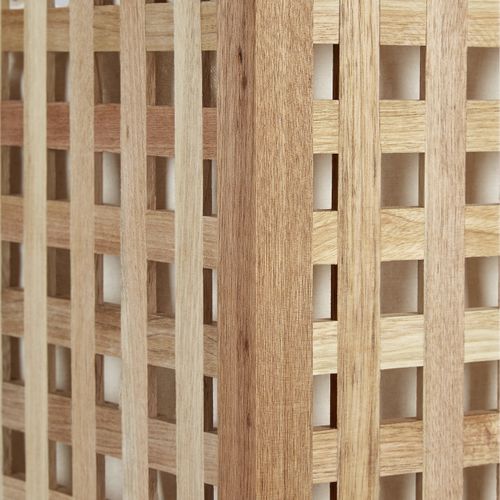 Panier à Linge Bois Noyer Corbeille