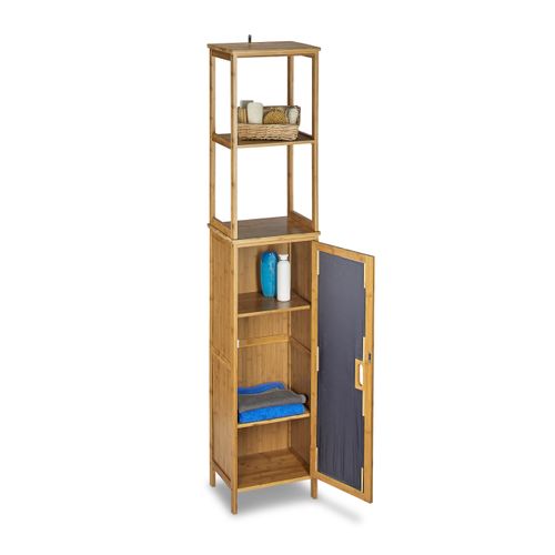 Armoire De Salle De Bain Bambou 5 Étages