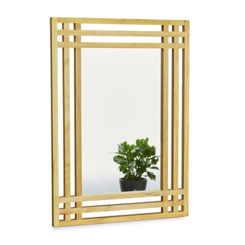 Miroir En Bois De Pin Fixation Murale
