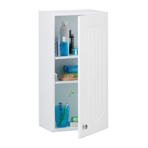Armoire De Salle De Bain En Bois Blanc