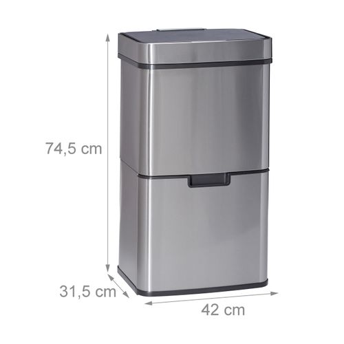 Poubelle De Tri Sélectif 3 Compartiments