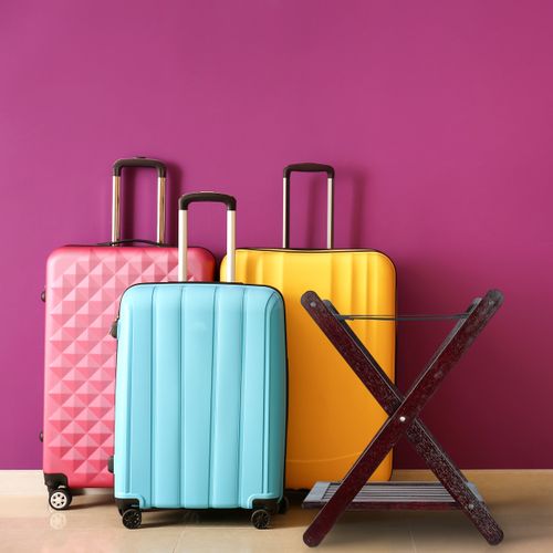 Porte-bagages Pliant Brun Foncé