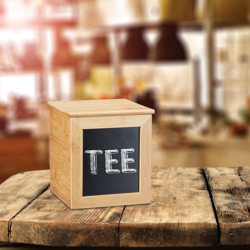 Boîte De Rangement Bambou Ardoise