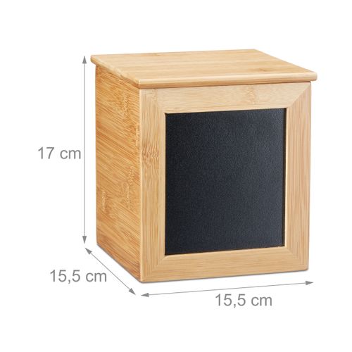 Boîte De Rangement Bambou Ardoise