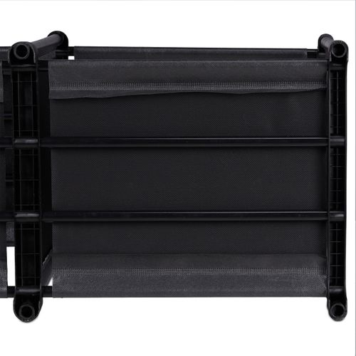 2 X Étagères Noires Avec 6 Compartiments