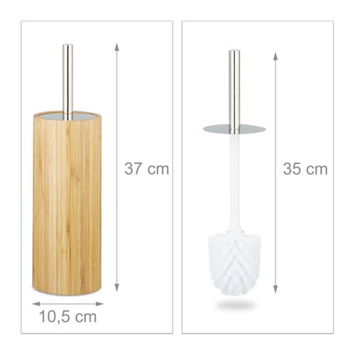 Porte Brosse De Toilettes En Bambou