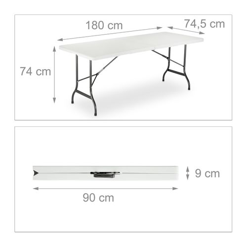 Set 3x Table et 2 Bancs Pliants Jardin