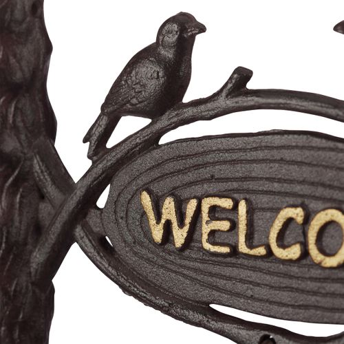 Cloche Sonnette Fonte Welcome Antique