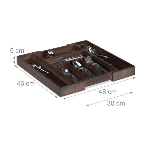 Range-couverts Bambou Marron Extensible