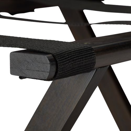 Porte-bagages Pliant Bambou Marron Foncé