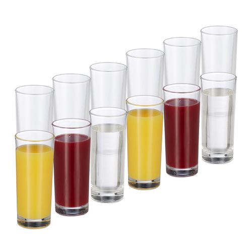 Verres à Cocktails En Verre Lot De 12