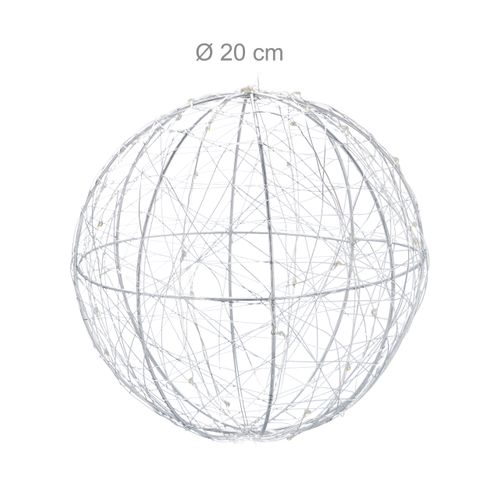 Boule Décorative à LED 20 Cm De Diamètre